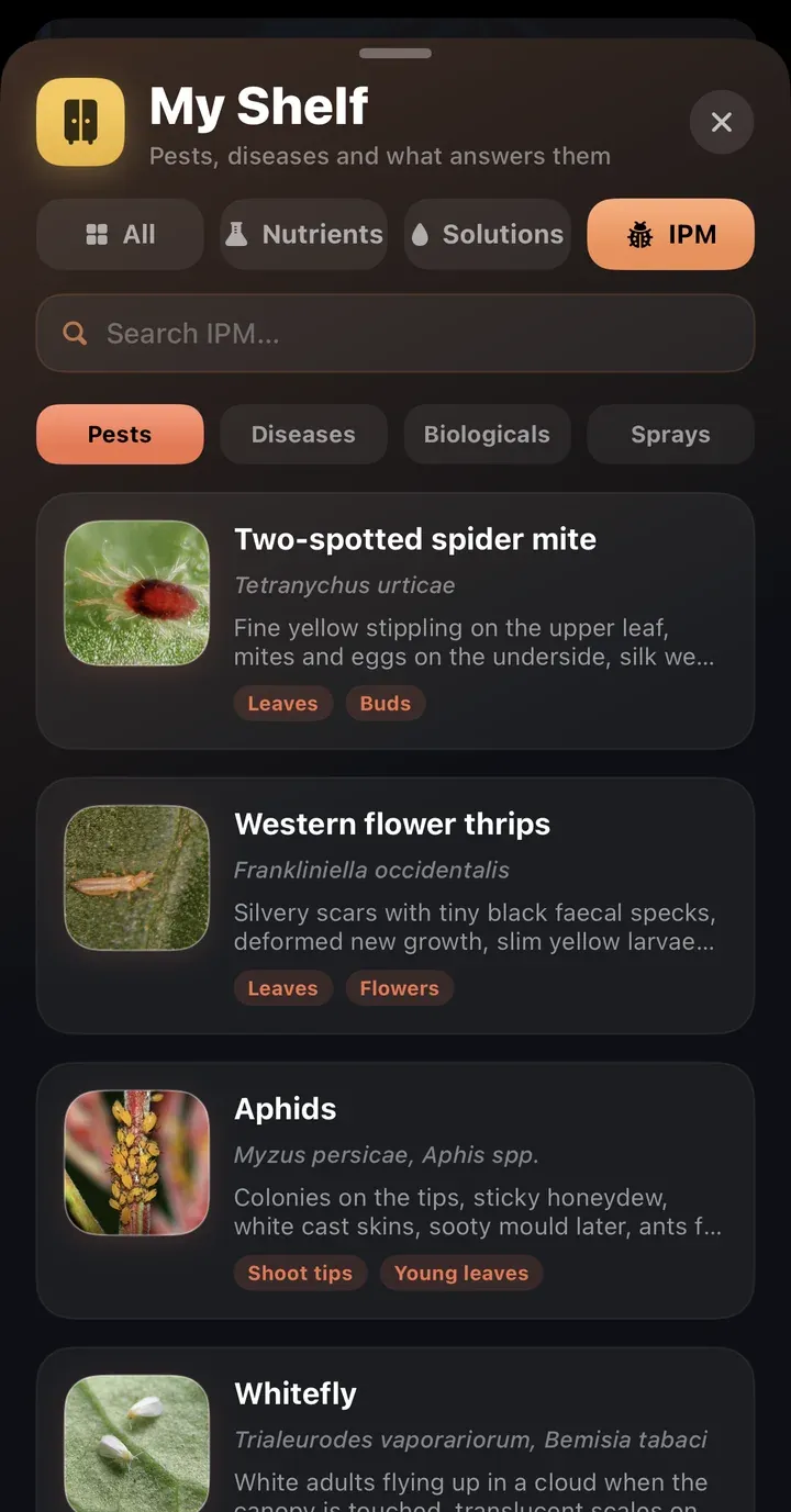 Pest and disease library